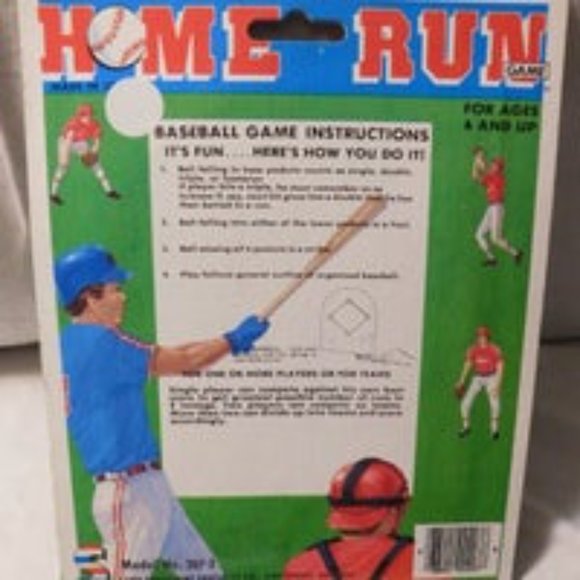VINTAGE SMETHPORT HOME RUN BASEBALL HAND HELD GAME 1987 - Picture 4 of 4